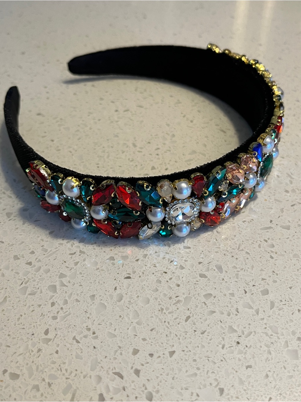 Embellished multicolor Crystal Headband - Picture 4 of 8